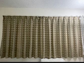 FREE Curtain Rod! Japanese Blackout + Sheer Curtain Set – Clean