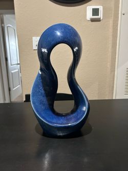 Abstract Deep Blue Home Decor