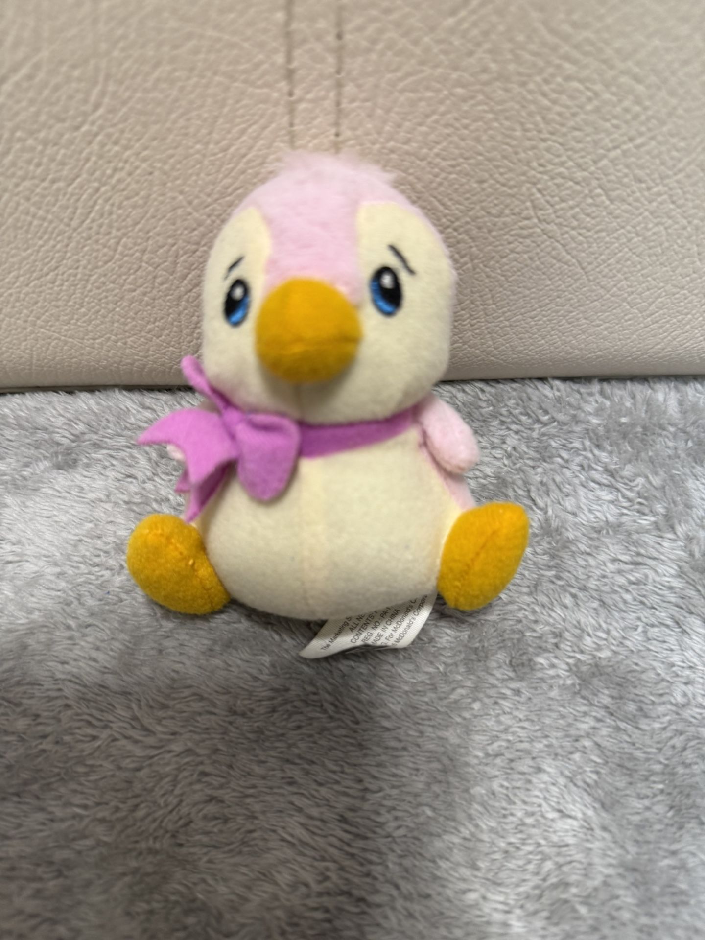 RARE Neopets Pink Bruce Penguin Plush Stuffed Animal 5" Toy 2007