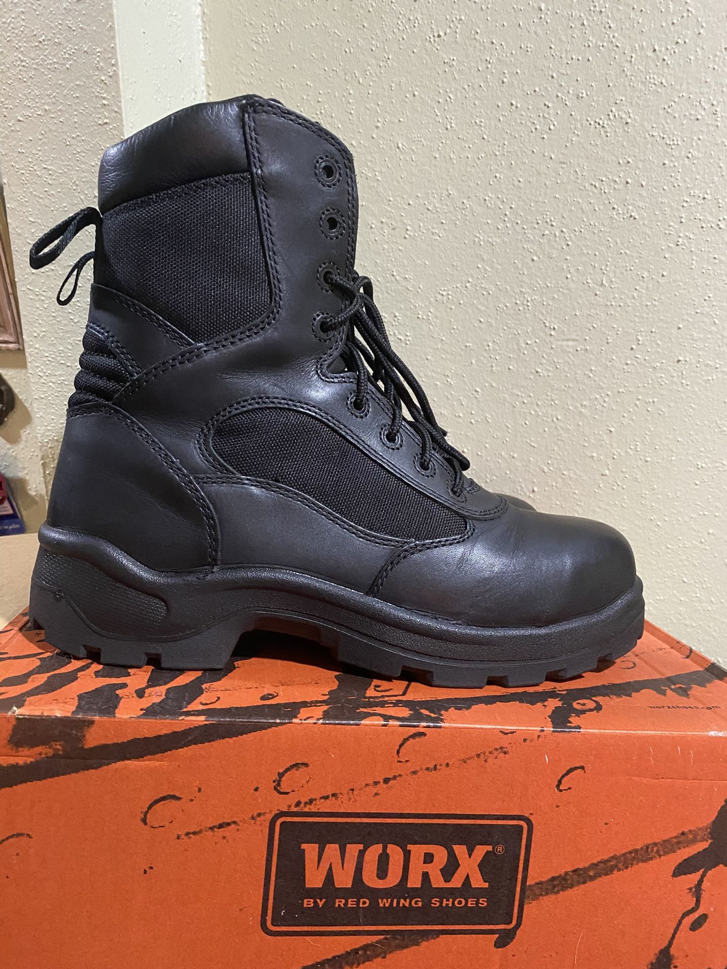 Worx By Red Wing Mens Steel Toe Safety Work Tactical Boots Size 12 WW