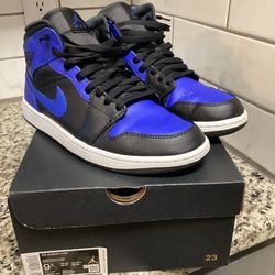 Jordan  1 Mid Hyper Royal