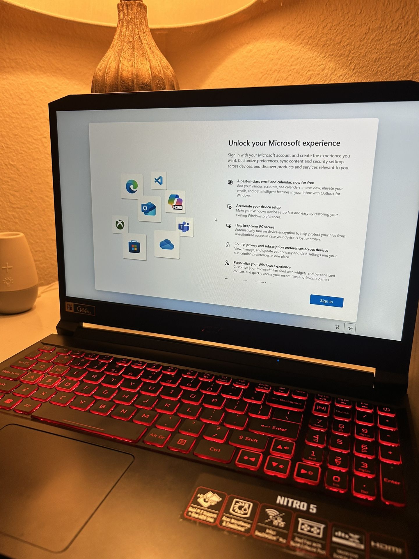 Acer Nitro 5 Gaming Laptop 144hz