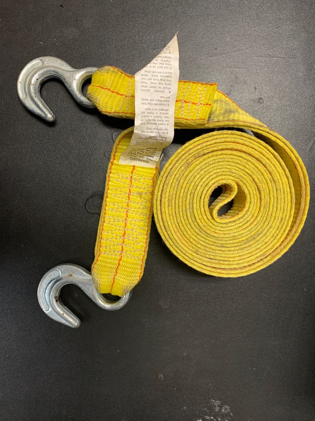Nylon Tow Strap With Hook 2”x20’ Car Vehicle Heavy Duty Recovery Rope 20,000 lbs Capacity Tow Rope For Car Truck Jeep ATV SUV
