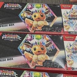 Pokémon Prismatic Evolutions Surprise Box + Booster Bundle Sealed