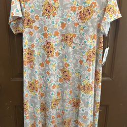 Miss Piggy Dress NEW Disney LuLaRoe Carly Dress Hi Low Hem Womens L