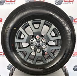 One New OEM TOYOTA 17" Toyota 4Runner Or Tacoma Rim & Tire With A New Yokohama Geolander 245|70/R17