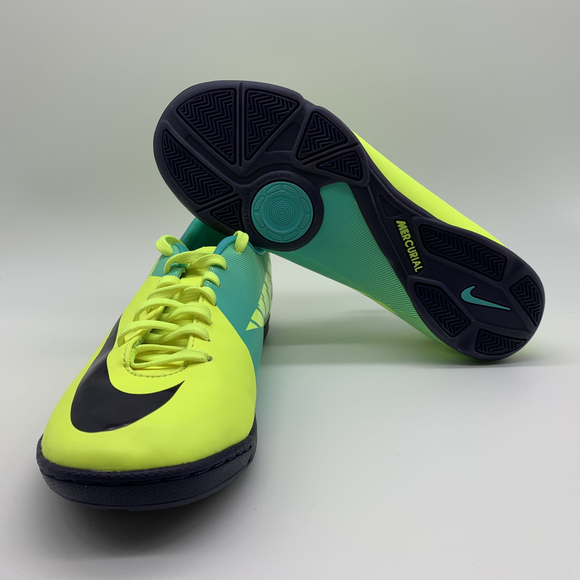 Nike Mens Rare Mercurial Victory ll IC 442015-754 Yellow Soccer Shoes Size 7