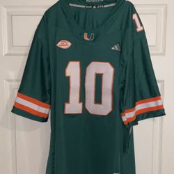 Malachi Toney #10 Green Orange 2026 Miami Hurricanes Onfield Vapor Stitched Jersey Adult MEN’s XXL New with tags 