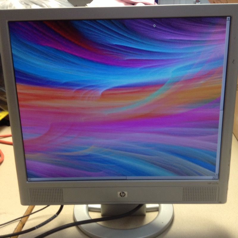 HP Monitor Display 17" Flat LCD Monitor with VGA and Power Cord