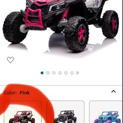  Nitoess 2 Seater 24V Ride on Truck for Kids, 2WD/4WD Ride On UTV with Remote Control, Ride on Buggy Rubber-Plastic Polymerized Tires for Kids w/Sprin