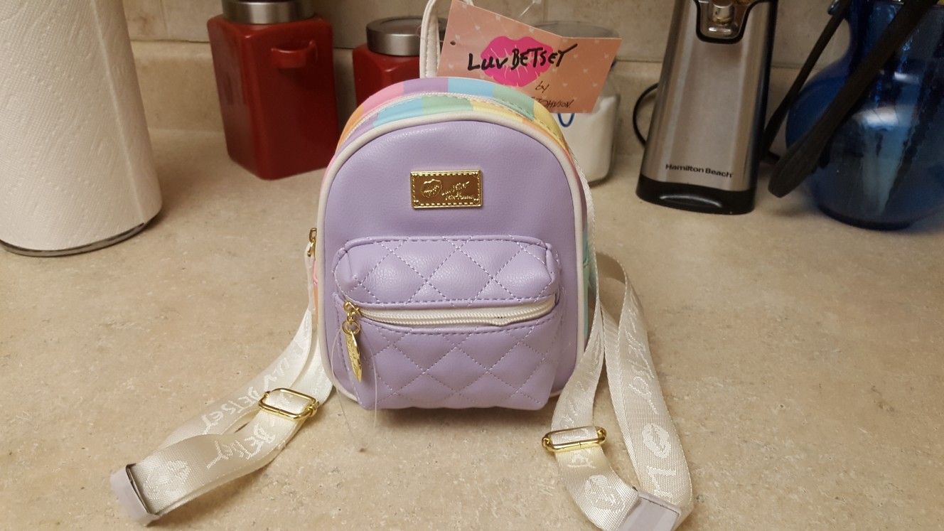 Betsey Johnson backpack purse