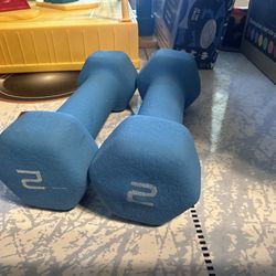 2 Lbs Dumbells Pair 