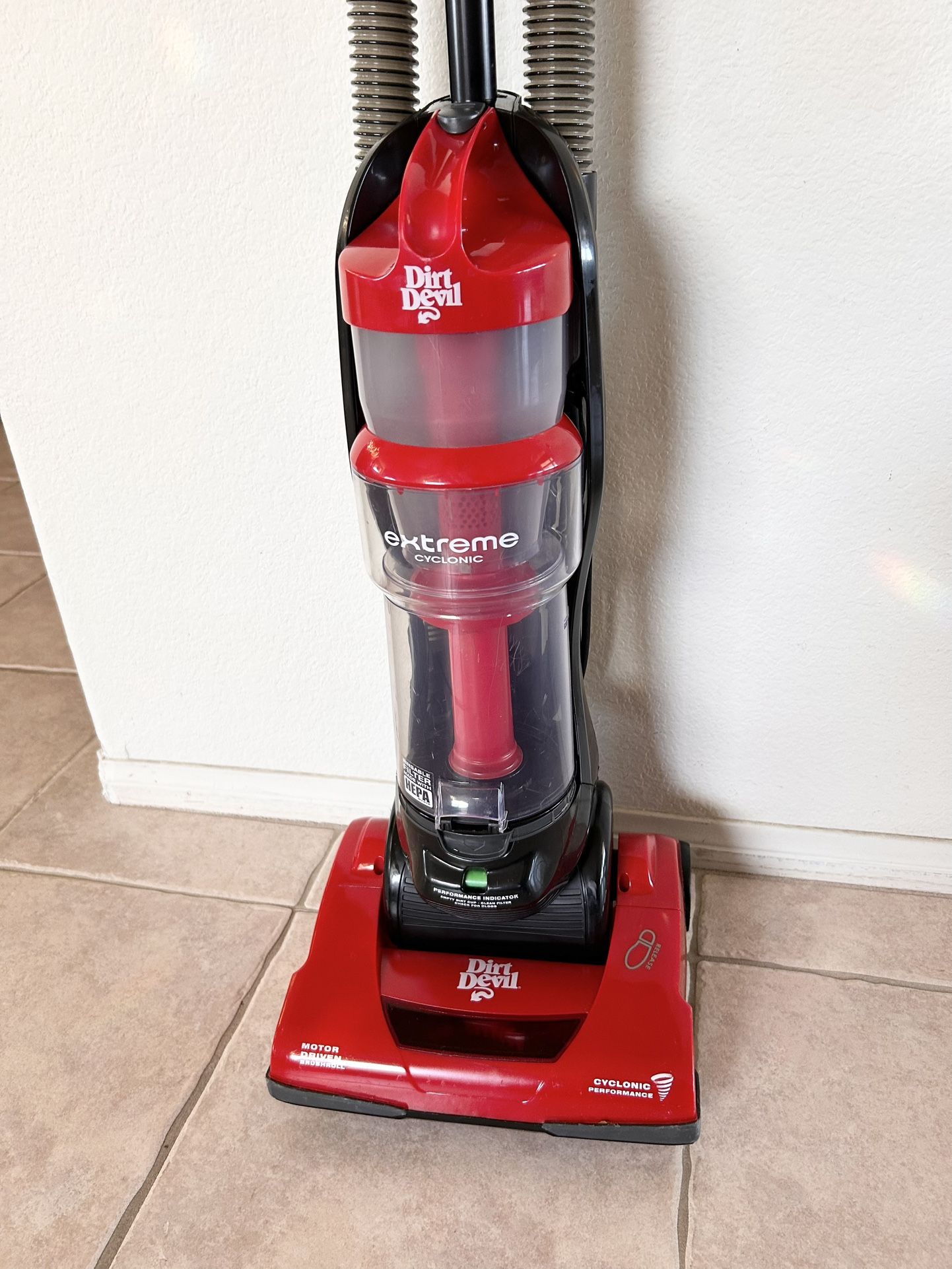 Dirt Devil Power Express Upright Bagless Vacuum Cleaner.