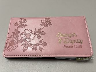 New Christian Wallet / Checkbook Holder – Strength & Dignity Proverbs 31:25