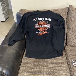 Size XL,Ka Nd A Har Motor Harley Davidson Taliban Chapter Cancelled  T-Shirt.