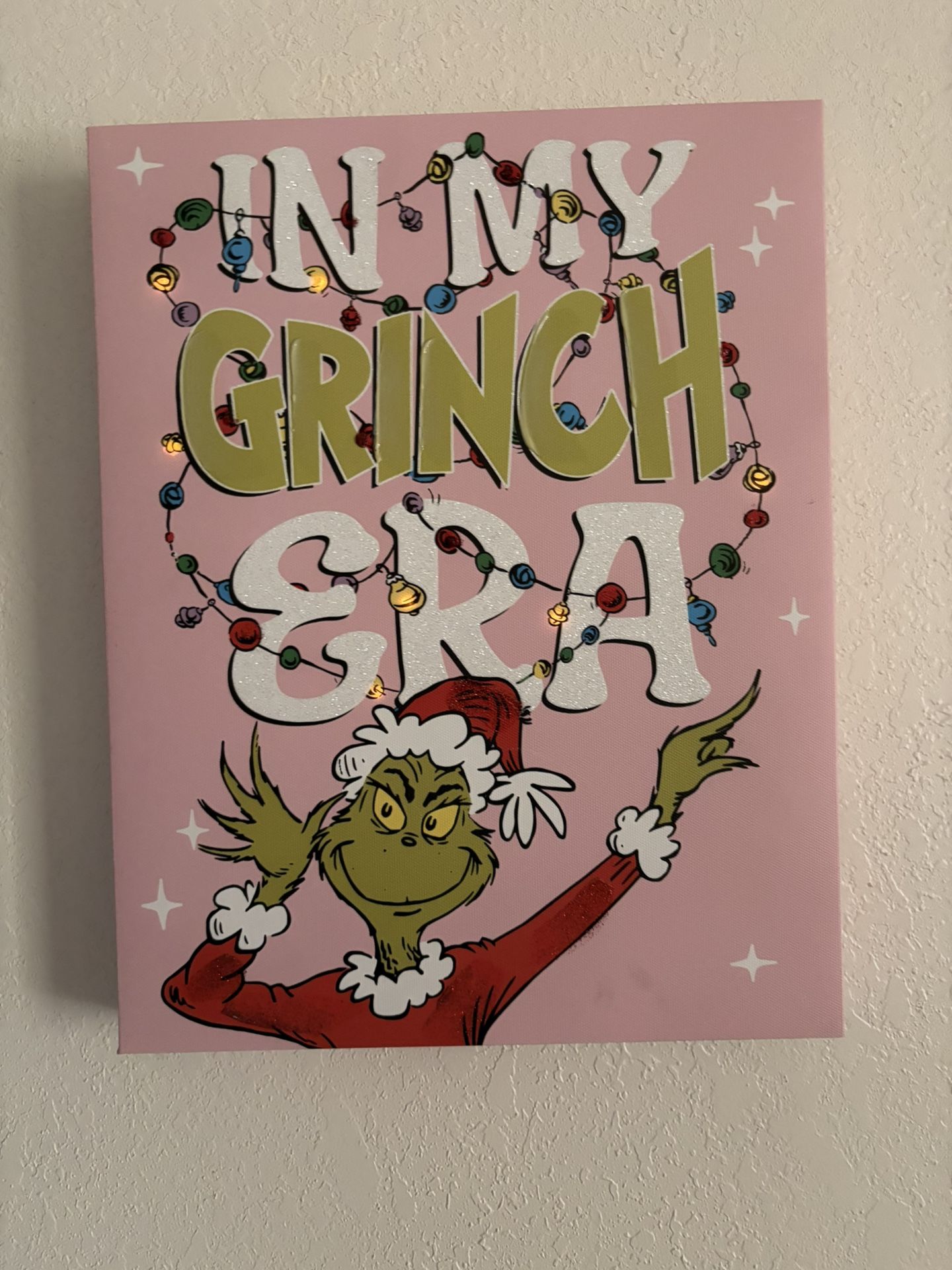 Grinch LED Picture frame