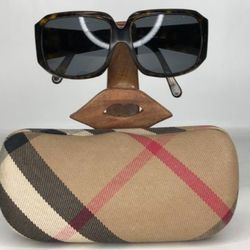 Burberry Dark Havana Acetate Square Sunglasses 