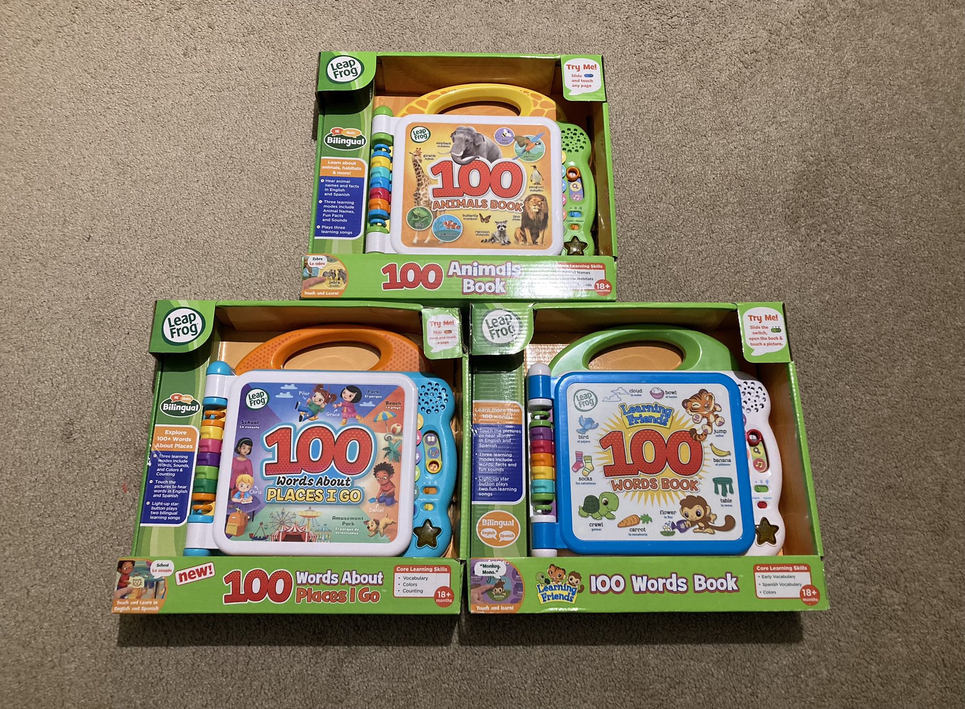 Brand New Leapfrog Baby Toddler Kids Toys Bilingual Learning Books