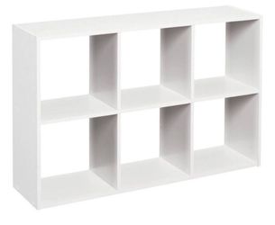 4 Sets Of Mini 6-cube Organizer, White, Closetmaid