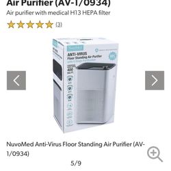 NuvoMed Anti-Virus Floor Standing Air Purifier  MSRP: $170