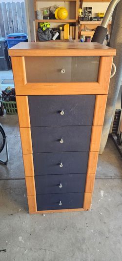Modern Tall 6-Drawer Bedroom Dresser