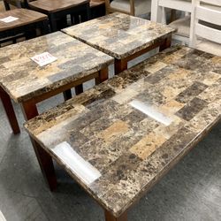 New Coffee Table & 2 End Tables — CLEARANCE 