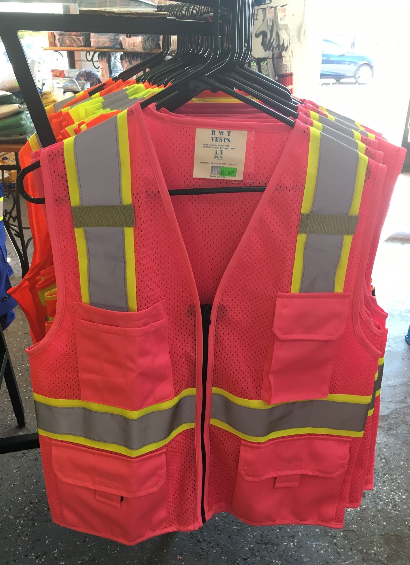 Pink safety vest