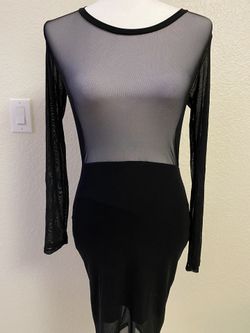 Mesh black dress
