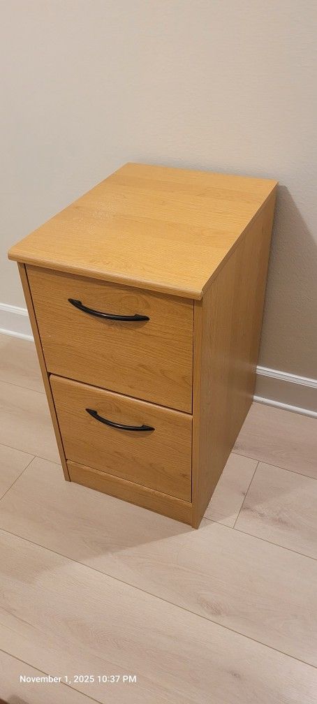 Wood file cabinet