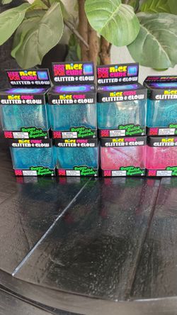 NeeDoh Nice Cube Glitter & Glow Squishy Toys