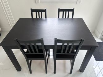 Expandable Dining Table Set with 4 Chairs – Seats Up to 8