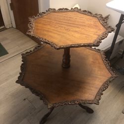 Antique French 2 Tier Table Excellent Condition 