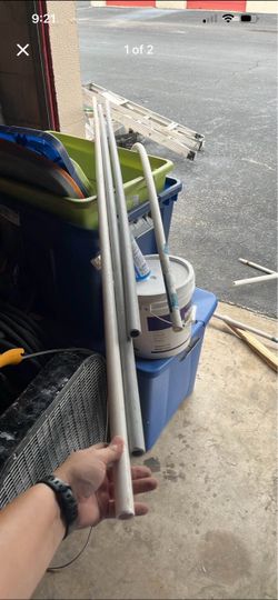 1/2” rigid PVC above and underground schedule 40 pipes—3 different lengths