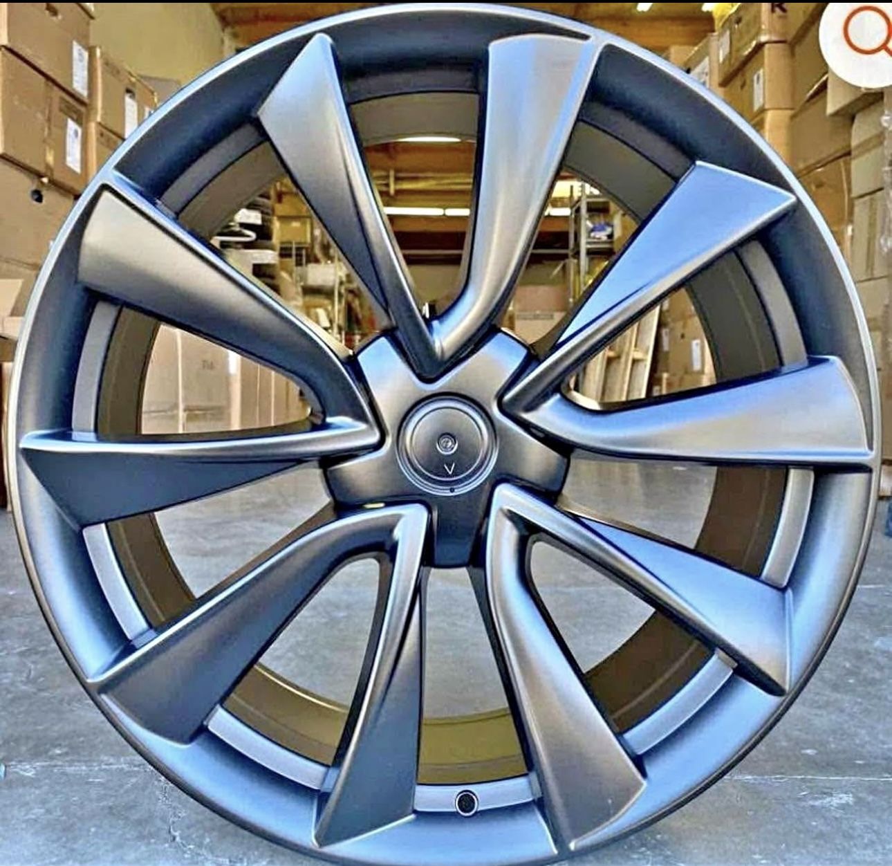 tesla 19" new sport style rims new tires set