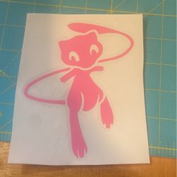 pokémon mew car decal / window sticker