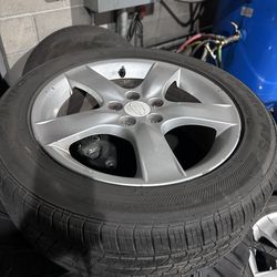 OEM 17” wheels and tires 205/55R17 bolt patter 5x100