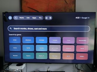 85" Google TV tcl