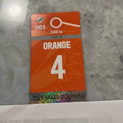 PANTHERS/FINS ORANGE PARKING PASS