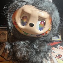 Custom Med-Sized 38cm Grey Rainbow Zimomo Plush Doll