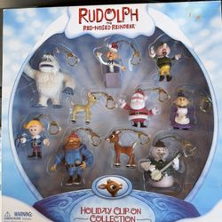Rudolph The Red Nose Reindeer Holiday Clip On Collection