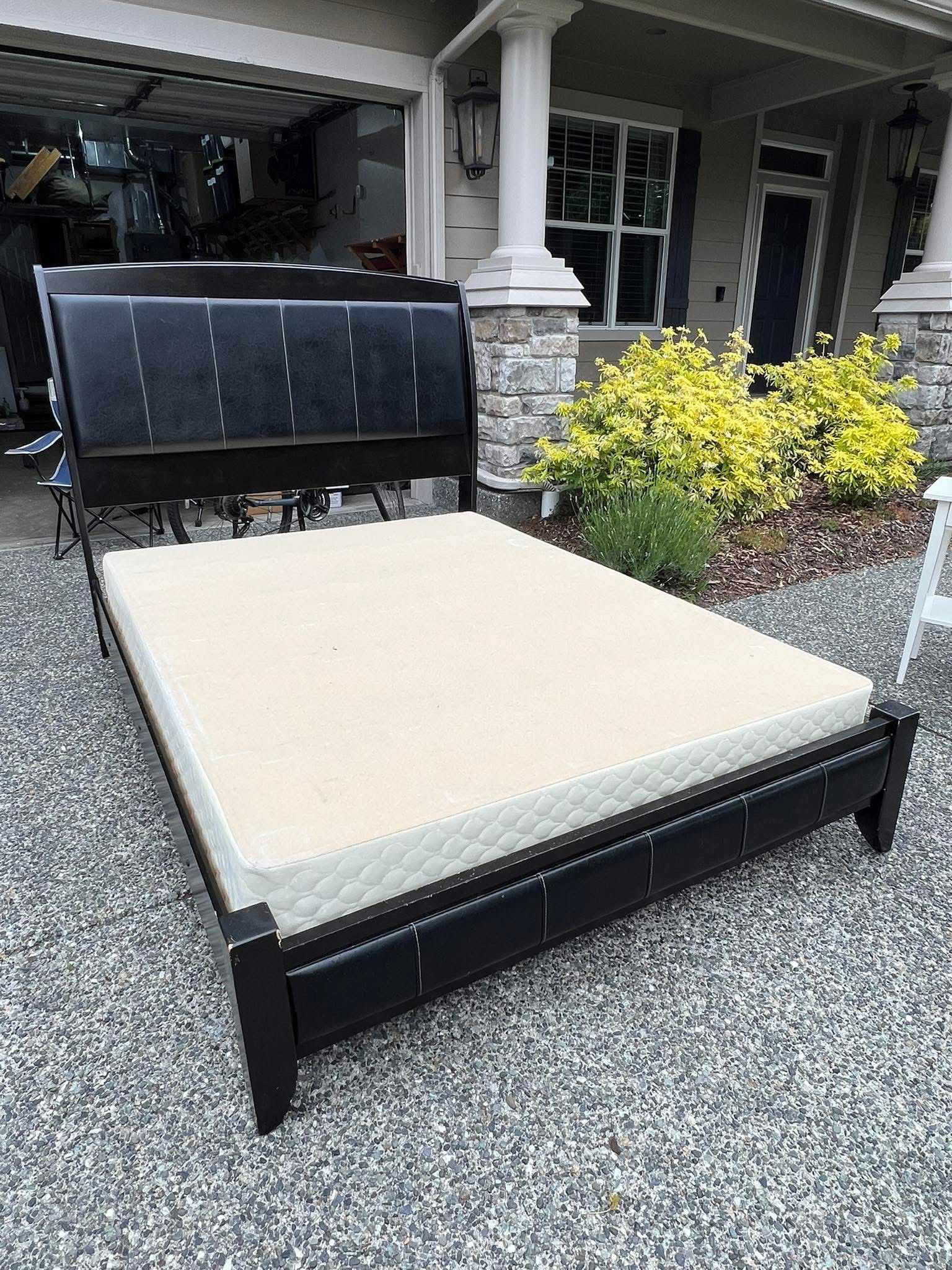 Queen Bed Frame Box Spring And Mattress