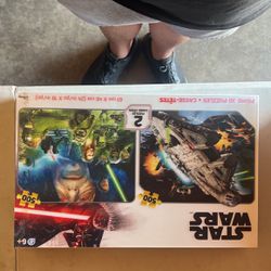 Star Wars 500 Piece Puzzle Set Containing Two Puzzles 