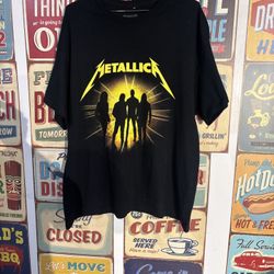 Metallica M72 World Tour Black T-Shirt 2024 Official Merch in size XL