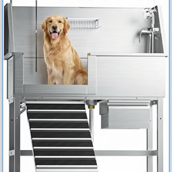 46" Dog Washing Station stainless steel