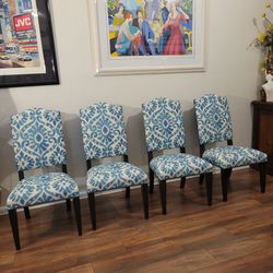 Ethan Allen Upholstered Dining Chairs