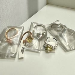 Rings! 💍 Yellow, Pink, Light Blue, Etc..