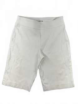 Counterparts White Bermuda Shorts Classic Minimalist Luxury Resortwear