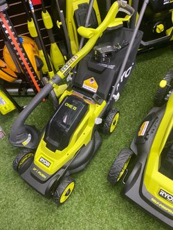 Ryobi 13 inch 18v push mower bundle w weedeater