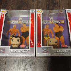 WrestleMania 3 Hulk Hogan and Andre the Giant Funko pop set.. yes they are available