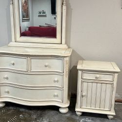 Dresser w/ mirror and Nightstand 